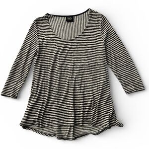W5 Women’s Size XL Shirt Top Blouse 3/4 Sleeve Striped Tunic Super Soft